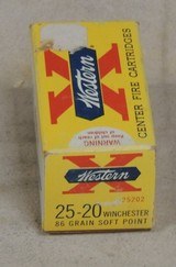 Vintage Winchester Western-X .25-20 Winchester Center Fire Ammo - 5 of 6