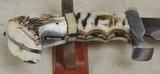 Custom Maker Spartan Type Blade Knife w/ Bone & Horn Inlay *Mosaic Pins - 6 of 6