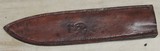 Elton Youngblood Custom Alabama Damascus Knife w/ Sheath *Ironwood Coffin Handle - 3 of 11