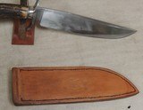Elton Youngblood Custom 1084 Stainless Bowie Knife w/ Croc Sheath - 3 of 9
