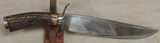 Elton Youngblood Custom 1084 Stainless Bowie Knife w/ Croc Sheath - 6 of 9