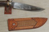 Elton Youngblood Custom 1084 Stainless Bowie Knife w/ Croc Sheath - 2 of 9