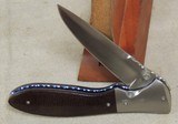Fred Durio Custom Knives Titanium Liner Folding Blade Knife