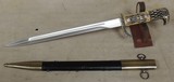 German WWII Police Hunting Dagger & Scabbard *Post War Reproduction - 1 of 7