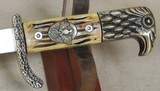 German WWII Police Hunting Dagger & Scabbard *Post War Reproduction - 2 of 7