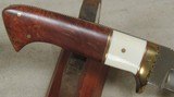 Mackrill Custom Knives #332 Fixed Blade Knife *Red Ivory Wood & Hippo Tooth *Presentation Case - 5 of 12