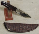 George Muller Custom Knives Hunter Model Knife w/ Buffalo Hide Sheath - 1 of 5