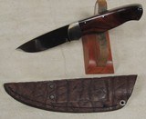 George Muller Custom Knives Hunter Model Knife w/ Buffalo Hide Sheath - 4 of 5