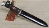 WWII Nazi Hitler Youth Knife *1937 RZM "Blood And Honor" Marked w/ Scabbard