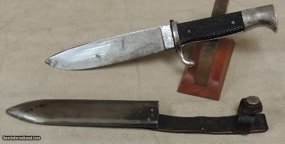 WWII Nazi Hitler Youth Knife *1942 RZM M7/42 Dated w/ Scabbard