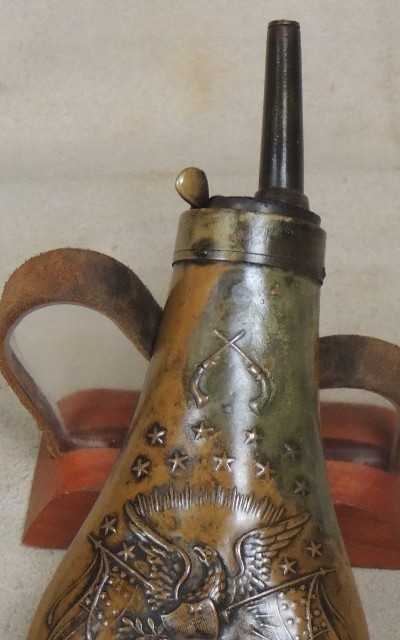 1851 Colt Navy Powder Flask *No. 590 American Flask & Cap Company