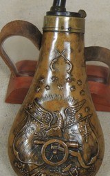 1851 Colt Navy Powder Flask *No. 590 American Flask & Cap Company - 3 of 4