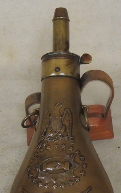 Batty & Sons Company 1856 U.S. Peace Powder Flask