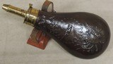 N.P. Ames 1838 U.S. Copper Peace Powder Flask - 2 of 4