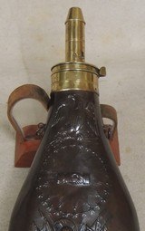 N.P. Ames 1838 U.S. Copper Peace Powder Flask