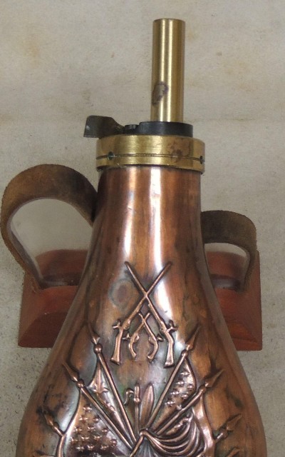 Colt Pattern Brass Powder Flask *Replica