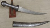 Turkish Khanjar Dagger & Scabbard *Silver Chased Etching - 5 of 10