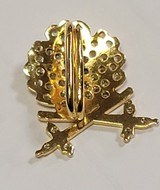 WWII German Gold oak leaves with swords and diamonds of Knight's Cross *Period Reproduction - 3 of 9