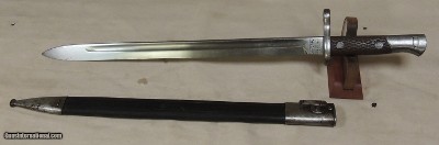 WWI Spanish bayonet Artilleria Fca nacional Toledo 1893/13 & Leather Sheath