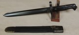 Italian M1871 Vetterli Bayonet & Leather Scabbard - 2 of 11