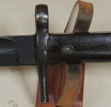 Italian M1871 Vetterli Bayonet & Leather Scabbard - 8 of 11