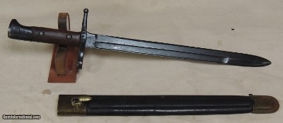 WWII TERNI M1891 Carcano Bayonet & Leather Scabbard - Image 6 of 6