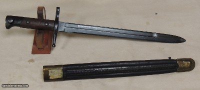 WWII TERNI M1891 Carcano Bayonet & Leather Scabbard - Image 5 of 6