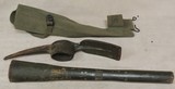 Original WWII U.S. Army Pick Axe Marked U.S. PLUMB 1942 w/ Canvas Carrier - 1 of 5