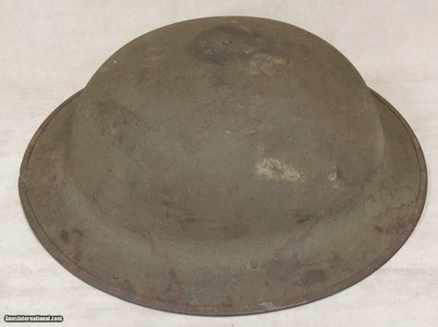 Original US ARMY WWI Combat M1917 Doughboy Helmet