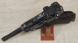 Luger WWI German 1917 Erfurt 9mm Caliber Pistol & Heer Belt Buckle S/N 1414XX - 4 of 11