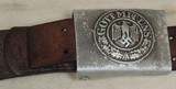 Luger WWI German 1917 Erfurt 9mm Caliber Pistol & Heer Belt Buckle S/N 1414XX - 9 of 11