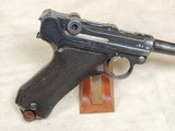 Luger WWI German 1917 Erfurt 9mm Caliber Pistol & Heer Belt Buckle S/N 1414XX - 7 of 11