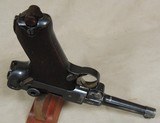 Luger WWI German 1917 Erfurt 9mm Caliber Pistol & Heer Belt Buckle S/N 1414XX - 8 of 11