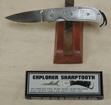 Explorer Sharptooth Engraved Lock Back Folding Knive No. 11-396