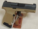 Sig Sauer P365 Two Tone Coyote Tan 9mm Caliber Optics Ready Pistol NIB S/N 66G567328xx - 2 of 3