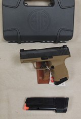 Sig Sauer P365 Two Tone Coyote Tan 9mm Caliber Optics Ready Pistol NIB S/N 66G567328xx - 3 of 3