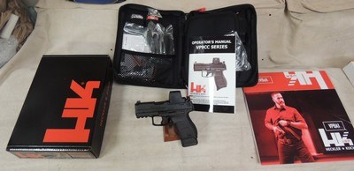 Heckler & Koch VP9cc 9mm Caliber Pistol w/ Vortex Defender CCW RMR NIB S/N 283-004197xx - Image 3 of 3