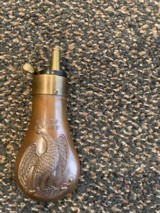 Minty Colt Original Authentic double sided Eagle flask for 1849 pocket/ 1855 Side hammer - 2 of 7