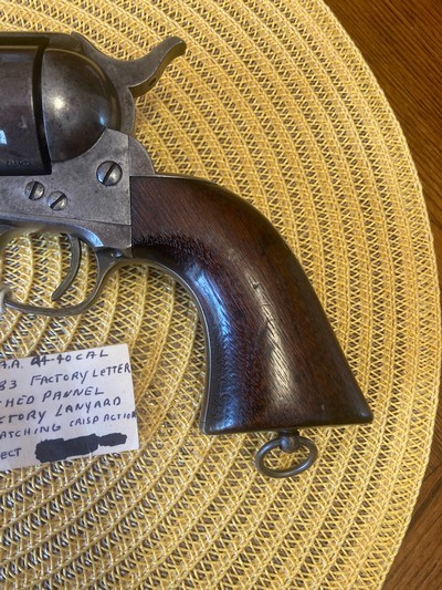 Colt Etched Panel, 44-40, ANTIQUE, SAA, Factory Letter, Purchased from TGCA former President, ALL ORIGINAL ! - Image 7 of 11