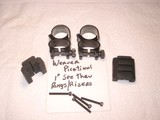 Weaver Picatinny Risers and 1" See Through Scope RingsAsNew - 1 of 1