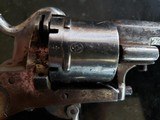 Belgium Folding Trigger Pin Fire Revolver - 7 of 8