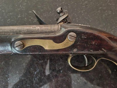 Fully Stamped/ London marked proofed 18th century British Service flintlock pistol. - Image 6 of 15