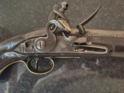 Fully Stamped/ London marked proofed 18th century British Service flintlock pistol. - Image 4 of 15