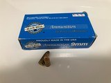 Black Hills 9mm 115 gr. FMJ Ammo 100 Rounds