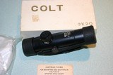 Vintage COLT 3 X 20 AR Style AR - 15 RIFLE SCOPE W/ Box & Manual - 1 of 12