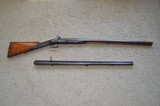 TL Lilley Damascus percussion double barrel with shotgun and rifle barrels, cased with tools - 2 of 15
