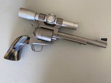 Freedom Arms Model 83 454 Casull, scoped with custom fossil mammoth ivory grips - 1 of 6