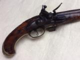 Original Fancy Flintlock Raised Carved Pistol - 2 of 15