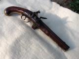 Original Fancy Flintlock Raised Carved Pistol - 15 of 15