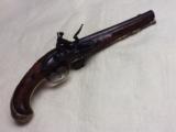 Original Fancy Flintlock Raised Carved Pistol - 1 of 15